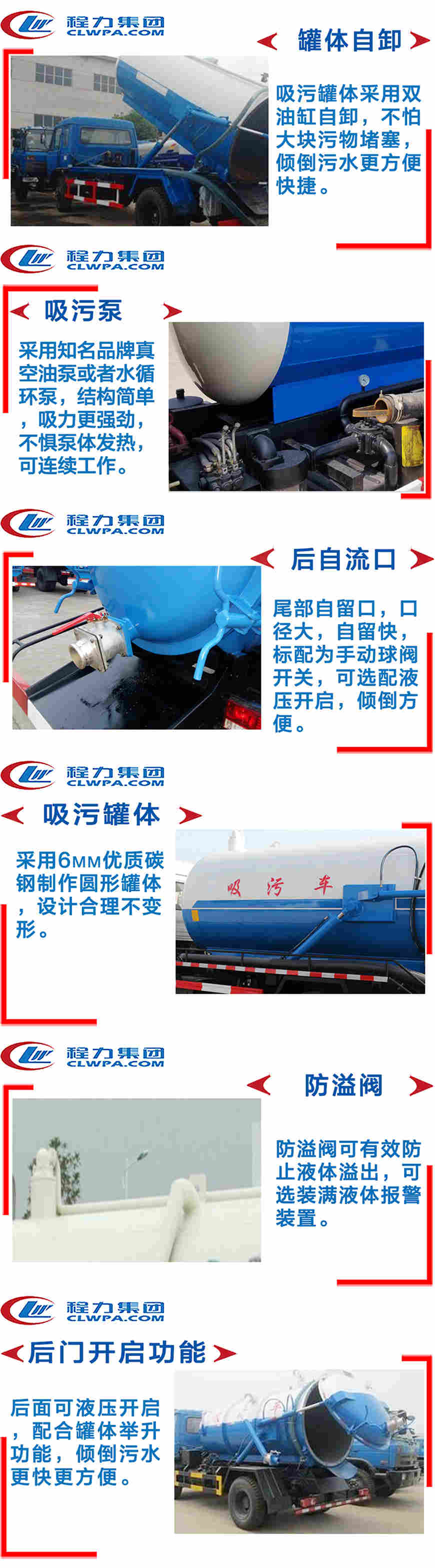 東風(fēng)天龍吸污車主要部件介紹